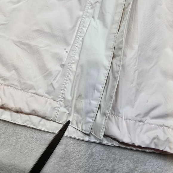 The North Face DryVent Jacket Womens Large White‎ Pink Hooded Lightweight Rain - Picture 5 of 16